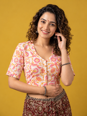 Hand Block Printed Blouse