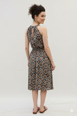 Modal Halter Neck Kalamkari Dress