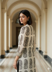 Kalamkari Hand Block Printed Kurti