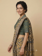 AJRAKH Hand Block Printed Blouse