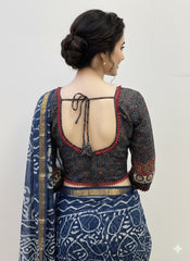 AJRAKH Padded Blouse with Mirror Work