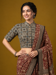 AJRAKH Hand Block Printed Blouse
