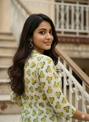 Ajrakh Dabo Printed Kurti