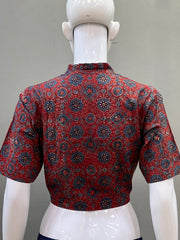 AJRAKH Hand Block Printed Cotton Blouse