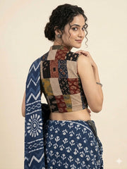 Patchwork AJRAKH Printed Cotton Blouse