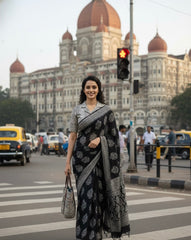 Hand Block Printed Collared Blouse