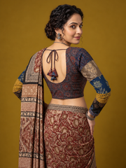 Patchwork AJRAKH Printed Cotton Blouse