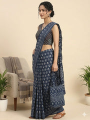 Patchwork AJRAKH Printed Cotton Blouse