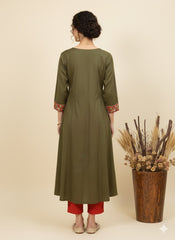 Khadi Cotton Flex Plain Kurti