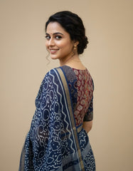 Patchwork AJRAKH Printed Cotton Blouse