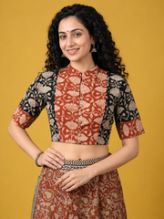 Kalamkari Hand Block Printed Blouse