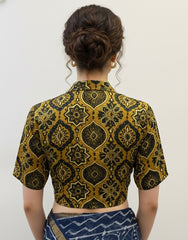 Modal Silk AJRAKH Printed Blouse