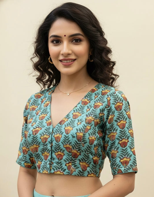 Hand Block Printed Blouse