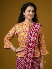 Hand Block Printed Koti Blouse