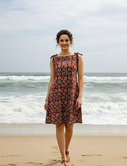 Kalamkari Noodle Strap Dress