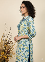Ajrakh Dabo Printed Kurti