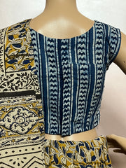 Indigo Dyed Hand Block Printed Blouse