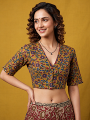 Kalamkari Hand Block Printed Blouse