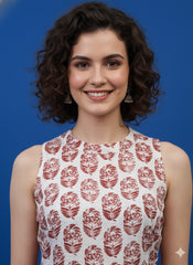 Hand Block Printed Halter Neck Dress