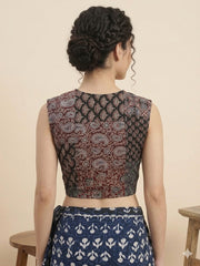 Patchwork AJRAKH Printed Cotton Blouse