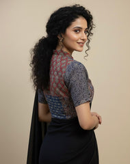 Patchwork AJRAKH Printed Cotton Blouse