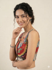 Kantha Hand Stitched Crop Top Blouse (Copy)