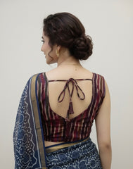 Ikkat Weave Padded Blouse