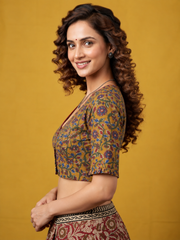 Kalamkari Hand Block Printed Blouse