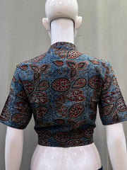 AJRAKH Hand Block Printed Cotton Blouse