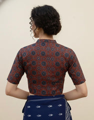 AJRAKH Hand Block Printed Cotton Blouse