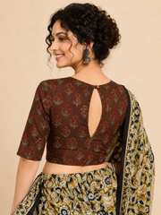 AJRAKH Hand Block Printed Blouse l