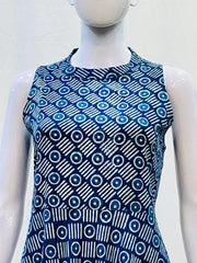 Indigo Dyed Halter Neck Dress