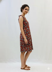 Kalamkari Noodle Strap Dress