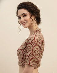 Kalamkari Hand Block Printed Cotton Blouse