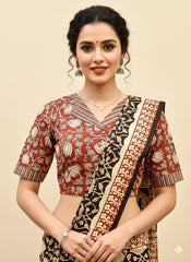Collared Kalamkari Blouse