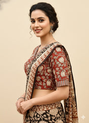 Collared Kalamkari Blouse