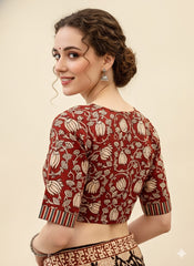 Collared Kalamkari Blouse