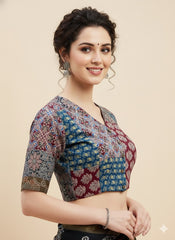 Ajrakh Patchwork Blouse