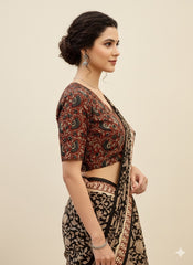 Kalamkari Angrakha Blouse