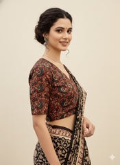 Kalamkari Angrakha Blouse