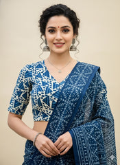 Indigo Padded Blouse