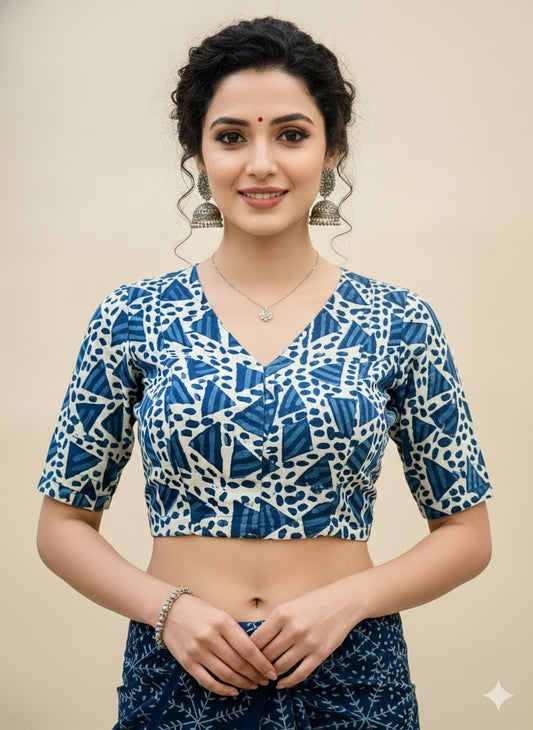 Indigo Padded Blouse