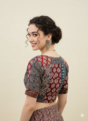 Ajrakh Patchwork Blouse