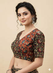 Kalamkari Angrakha Blouse