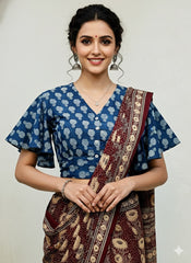 Modal Ruffle Sleeve Blouse