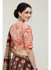 Hand Block Round Neck Blouse