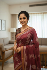 Maheshwari Silk Saree