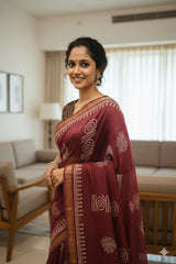 Maheshwari Silk Saree