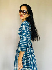 Natural Indigo Dyed Cotton Dress