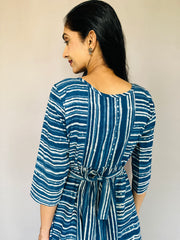 Natural Indigo Dyed Cotton Dress